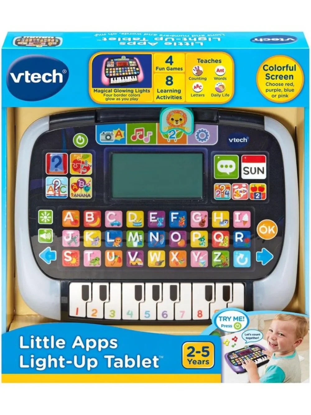 Light-Up Kids Tablet with Interactive Apps, Educational Games & Fun Sounds